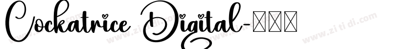 Cockatrice Digital字体转换